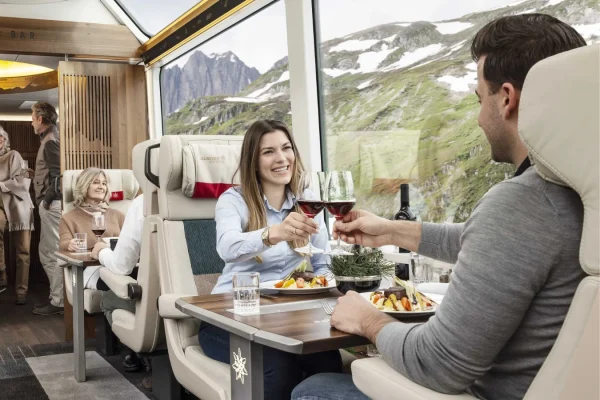 A Scenic Train Journey on the Glacier Express, Switzerland